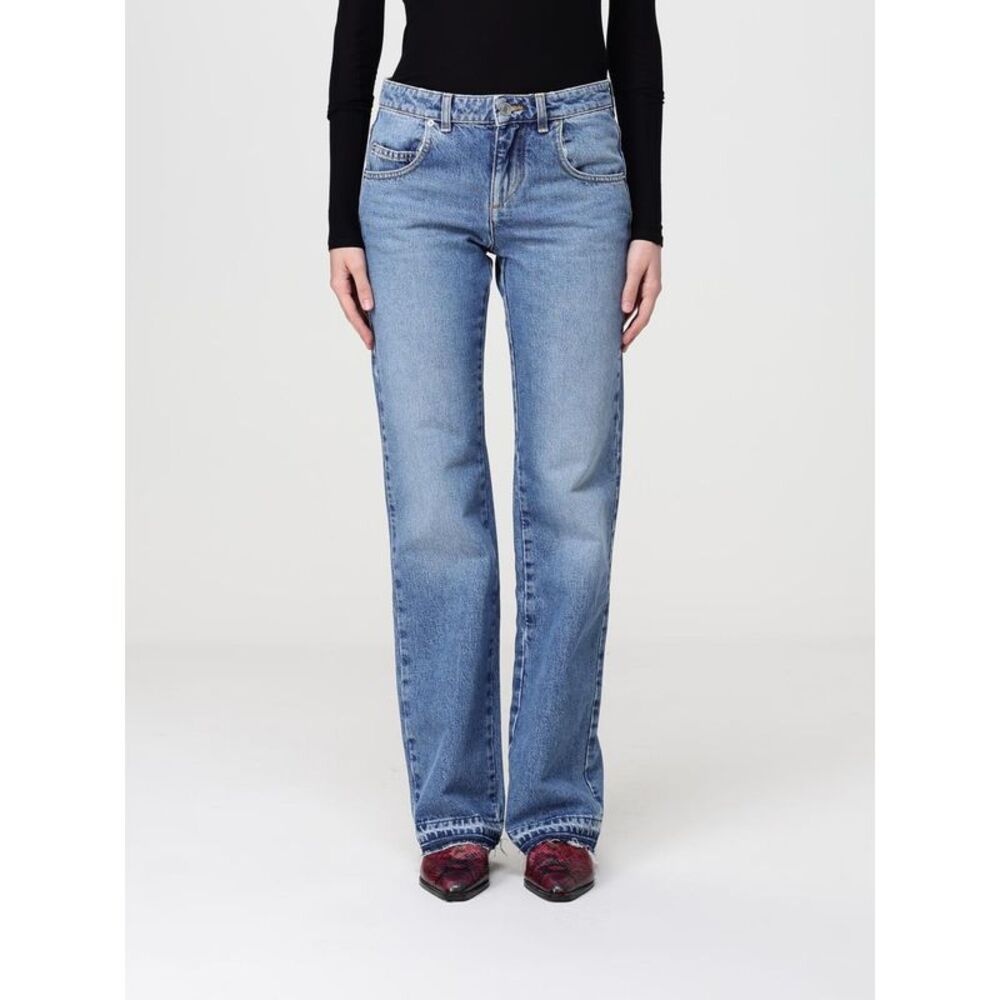 Isabel Marant Women Cotton Denim Straight Jeans Isabel Marant